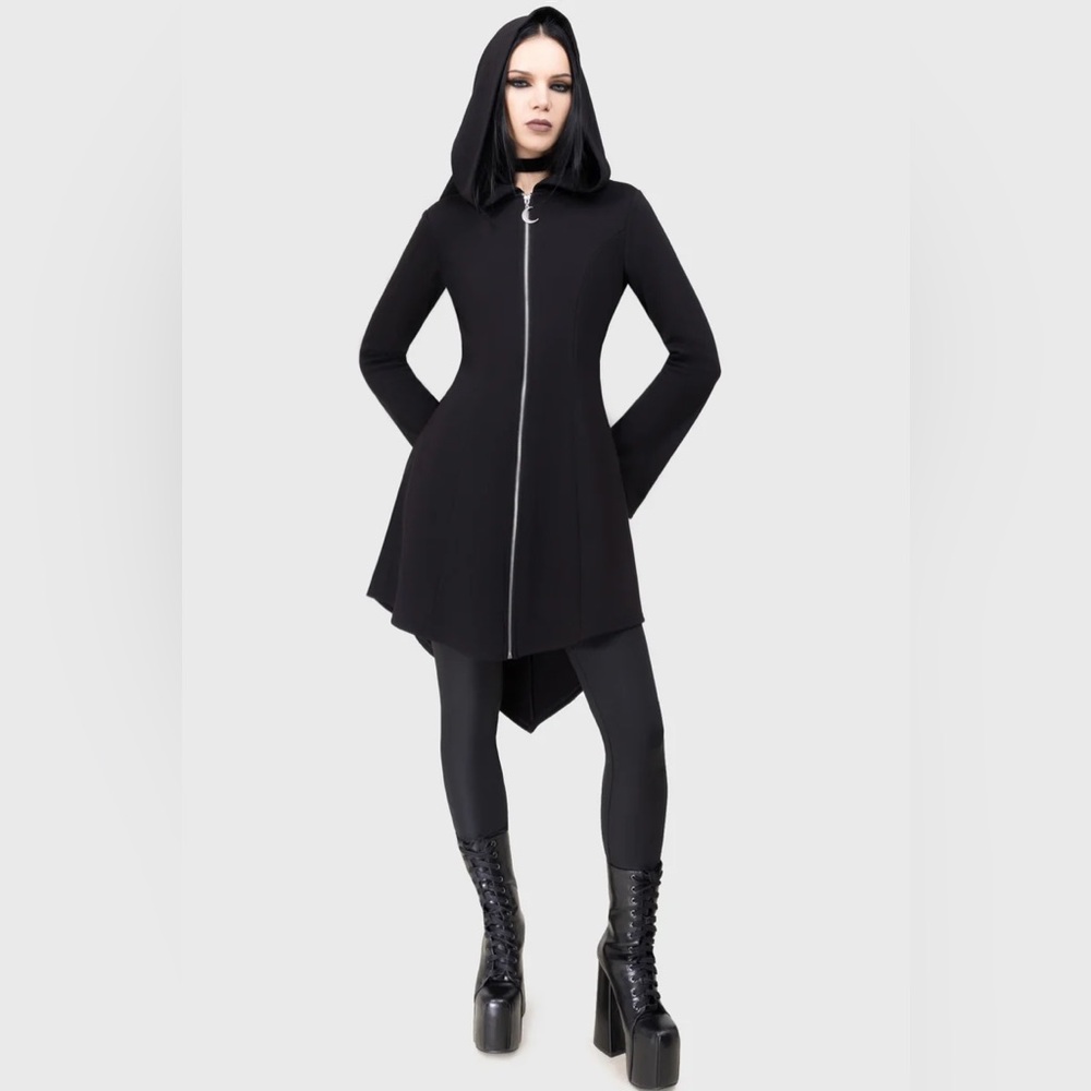 Killstar Deadly Cauldron Cloak size xl black goth witchy celestial - Picture 2 of 10